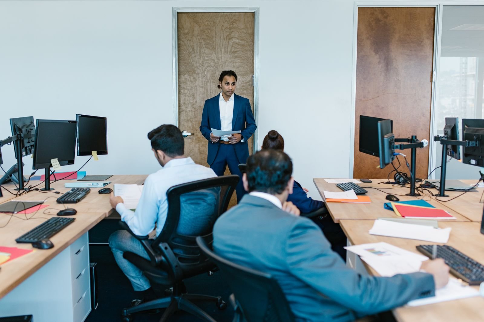 Indian business team in a strategy meeting